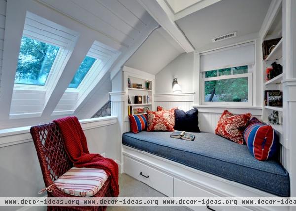 Book nook - traditional - bedroom - minneapolis