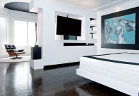 Modern Master Bedroom & Media Unit / Room Divider - modern - bedroom - nashville