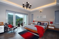 Master suite, Munnar Villa - contemporary - bedroom - other metro