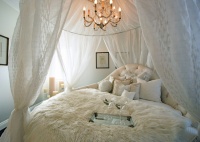 Fashionistas French Inspired Beach Pad - eclectic - bedroom - orange county