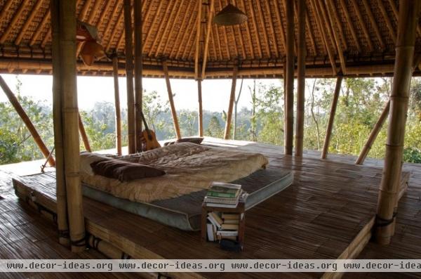 Open air living in the mountains of Bali - tropical - bedroom - adelaide