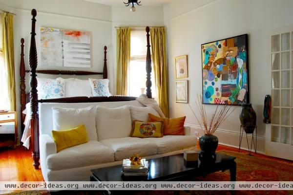 My Houzz: Colorful eclectic style in a traditional New Orleans home - eclectic - bedroom - new orleans