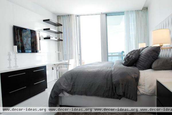 White on White - contemporary - bedroom - miami