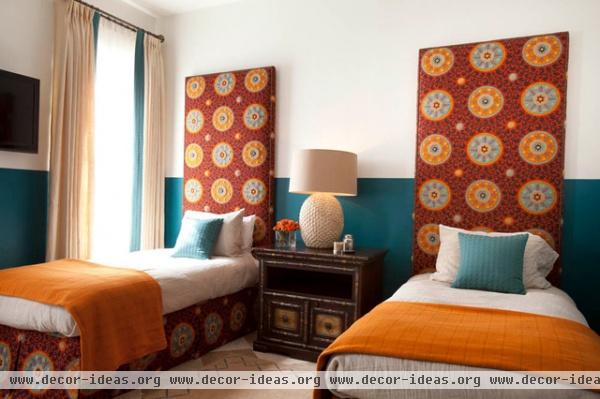 Southampton Moroccan - eclectic - bedroom - houston