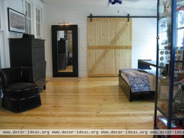 BARN DOOR BEDROOM - eclectic - bedroom - other metro