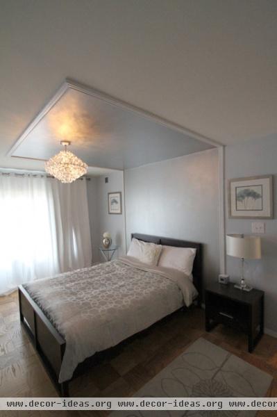 Silver themed bedroom - eclectic - bedroom - other metro