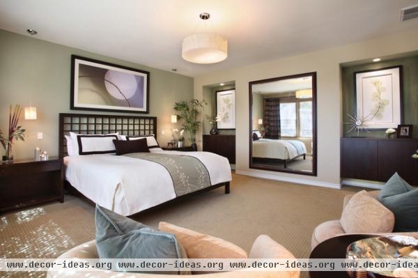 Yorba Linda Master Bedroom - asian - bedroom - orange county