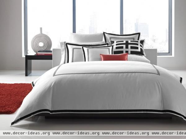 Hotel Collection Bedding, Tuxedo Embroidery - contemporary - bedroom - other metro