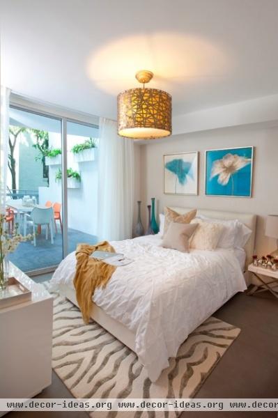 DKOR Interiors - Interior Designers Miami - Modern - South Beach Chic - modern - bedroom - miami