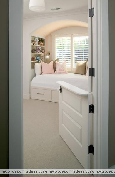 Kid's Bedroom with Built-In Bed - traditional - bedroom - grand rapids