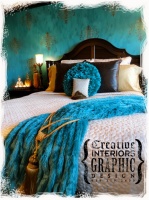 Damask Chic - eclectic - bedroom - other metro