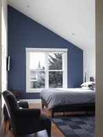 Bedroom with cathedral ceiling - contemporary - bedroom - san francisco