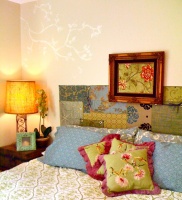 Making use of fabric samples - eclectic - bedroom - san francisco