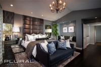 Modern Glam Master Retreat - contemporary - bedroom - orange county