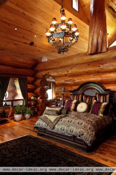 Awesome Log Cabin - traditional - bedroom - dallas