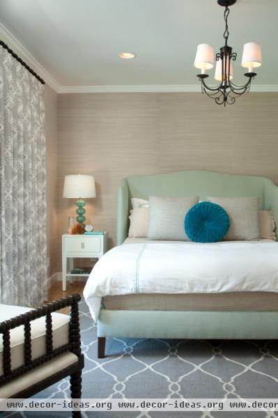 Montecito Guest House - traditional - bedroom - santa barbara