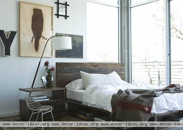 Reclaimed Wood Platform Beds - contemporary - bedroom - chicago