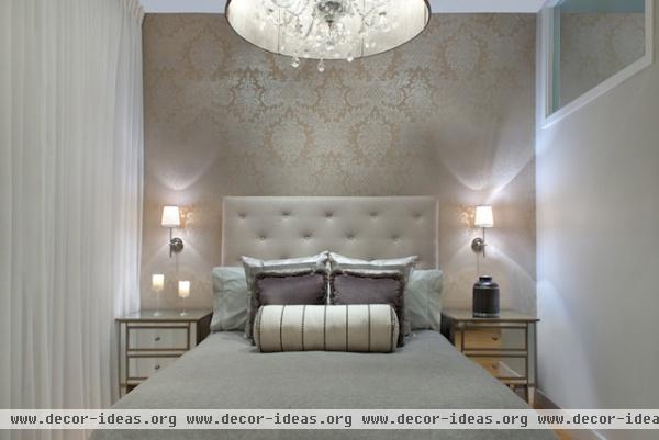 South End Glamorous Bedroom Renovation & Design - contemporary - bedroom - boston