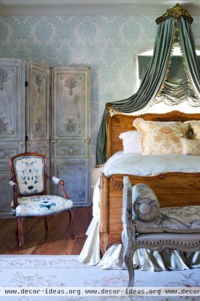 French Guest Bedroom - traditional - bedroom - richmond