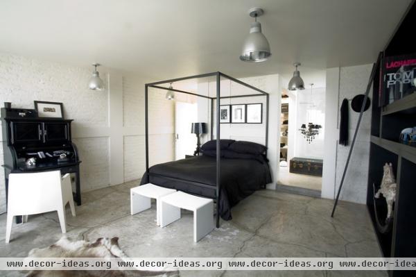 Black & White Apartment - modern - bedroom - mexico city