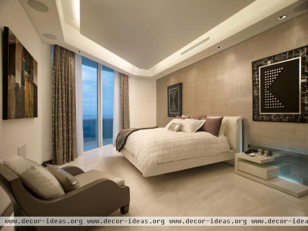 Trump Tower - contemporary - bedroom - miami