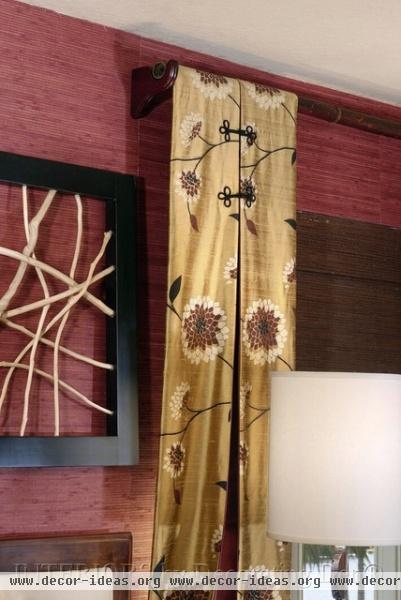 Custom window treatments - asian - bedroom - portland