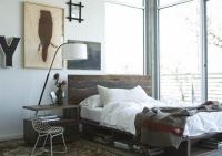 Reclaimed Wood Platform Beds - contemporary - bedroom - chicago