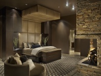 Upholstered headboard and soffit - contemporary - bedroom - phoenix