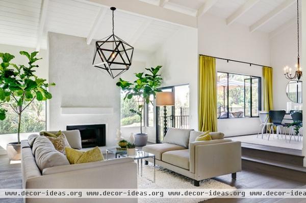 Rancho Santa Fe House - contemporary - living room -