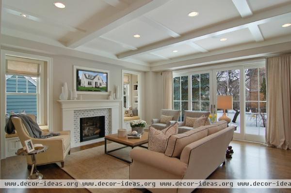 Great Neighborhood Homes - traditional - family room - minneapolis