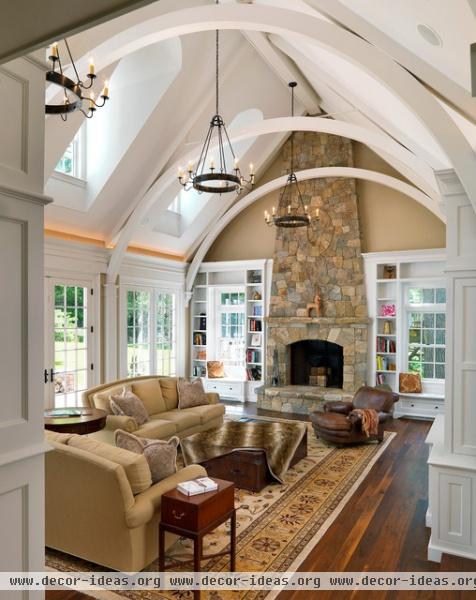 Colonial Revival - traditional - living room - boston