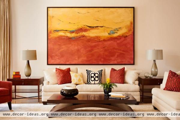 Designer/ Architectural Gallery - contemporary - living room - charlotte