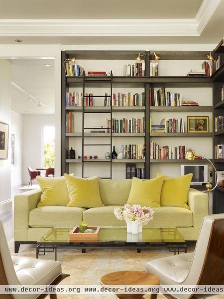 Living room / Library - modern - living room - san francisco