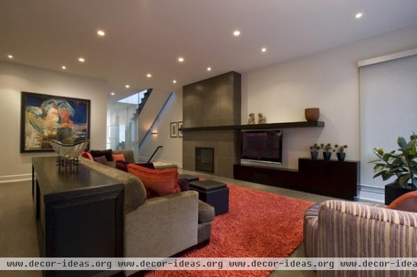 Honore-Contemporary Family Room - contemporary - family room - chicago