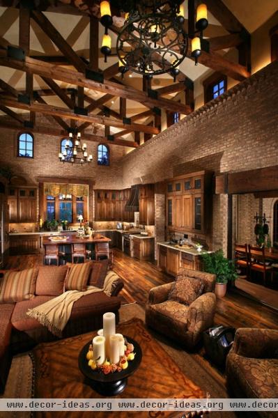 Celebrity Custom Homes - mediterranean - living room - denver