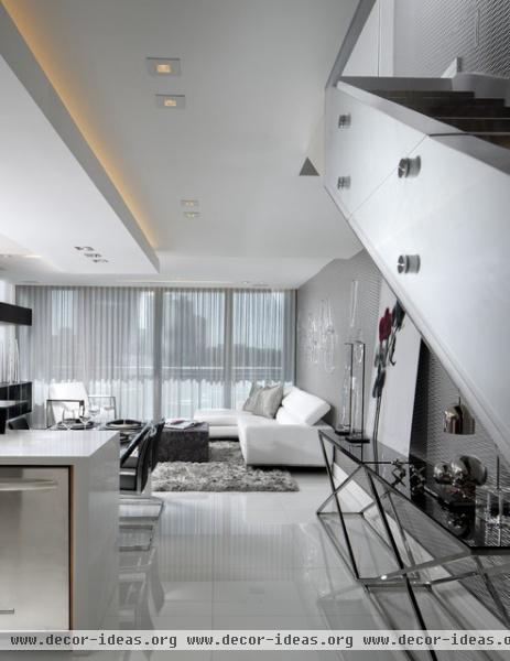 Walk Way Vision - modern - living room - miami