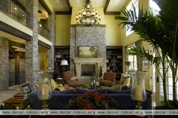 2008 Parade of Homes house - mediterranean - living room - denver