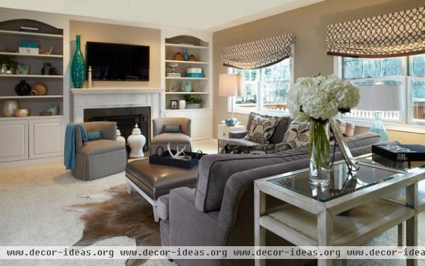 Young Family-Family Room Transformation-Family Room A - eclectic - family room - chicago