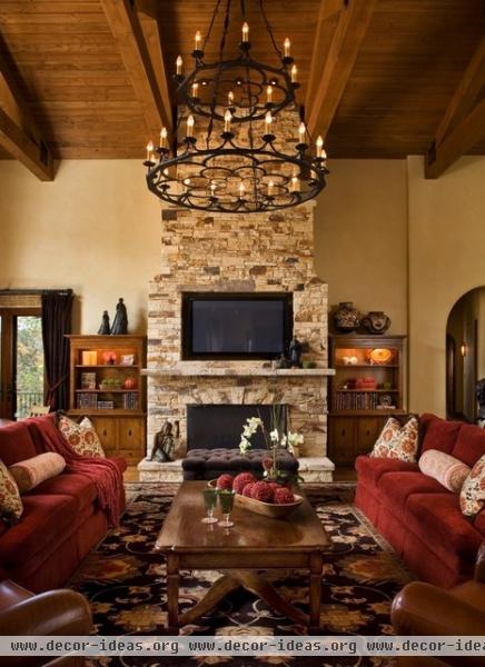 Santa Lucia Preserve, Carmel - mediterranean - living room - other metro