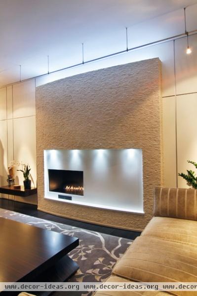 Dakota Fireplace - contemporary - living room - columbus