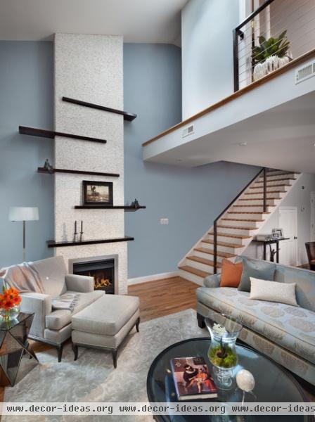 Washington, DC Townhouse - contemporary - living room - orange county