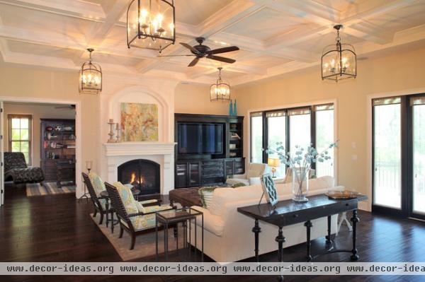 Bayshore Estates Custom Home - mediterranean - living room - tampa