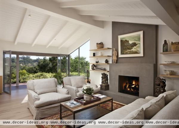 Las Canoas Remodel Nano Doors Open - contemporary - living room - santa barbara