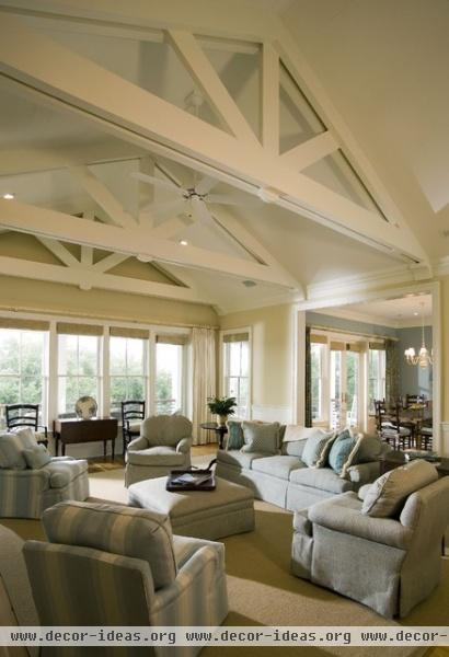 Residences in DeBordieu Colony, Georgetown, SC - traditional - living room - charleston