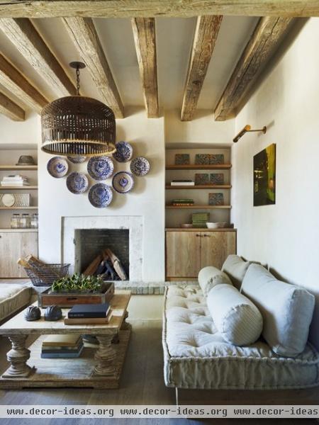 Rustic Eclectic Farmhouse - mediterranean - living room - phoenix