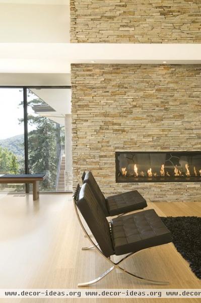 fireplace - contemporary - living room - san francisco