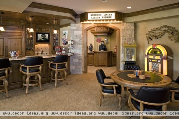 Entrance to Movie Theater - traditional - media room - minneapolis