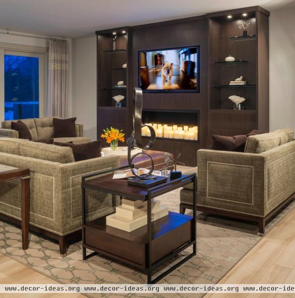 Bloomfield Renovation - contemporary - family room - birmingham