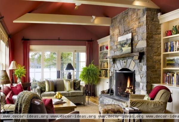 Lake House - contemporary - living room - burlington