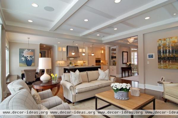 Great Neighborhood Homes - traditional - family room - minneapolis